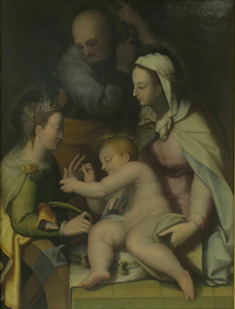 Il matrimonio mistico di Santa Caterina - Louvre, Parigi